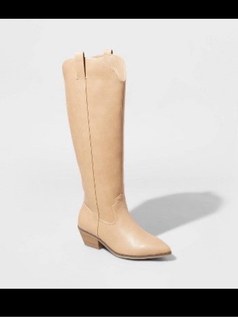 Tall Tan Knee-High Western Boot - Women's Stylish Riding Boot
